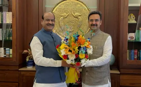 विधानसभा सत्र से पहले लोकसभा अध्यक्ष ओम बिरला से मिले हरियाणा विधानसभा के अध्यक्ष हरविंद्र कल्याण, जानिए क्या बात हुई ?