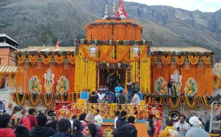 श्री पंच पूजाओं  के बाद 17 तारीख को बंद किए जाएंगे श्री बद्रीनाथ धाम के कपाट 