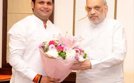 केंद्रीय गृह मंत्री अमित शाह से मिले हरियाणा के खेल मंत्री गौरव गौतम, जानिए क्या बात हुई ?