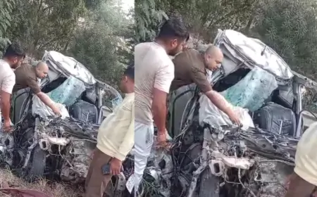 नोएडा-ग्रेटर नोएडा एक्सप्रेसवे पर भीषण सड़क हादसा, एक ही परिवार के पांच लोगों की मौत