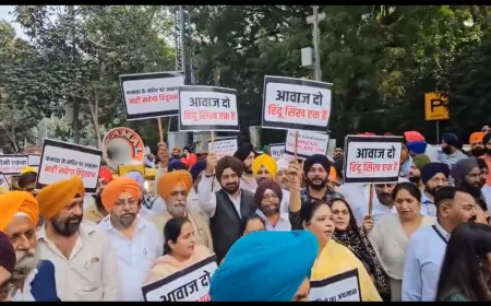 कनाडा के खिलाफ सिख संगठनों का विरोध प्रदर्शन, हाईकमीशन की ओर कूच