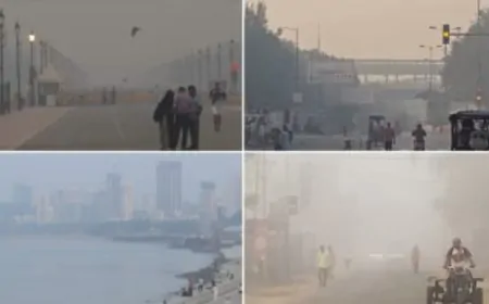 दिल्ली-NCR में प्रदूषण का कहर, धुंध की चादर और गिरती वायु गुणवत्ता