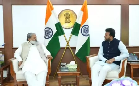 अंबाला एयरपोर्ट से जल्द उड़ान भरेंगे हवाई जहाज, केंद्रीय नागरिक उड्डयन मंत्री से मिले अनिल विज