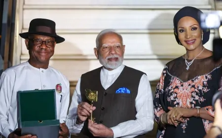 PM मोदी को मिला नाइजीरिया का सर्वोच्च सम्मान, क्वीन एलिजाबेथ के बाद ऐसे पहले शख्स