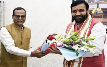 मुख्यमंत्री नायब सिंह सैनी से रिजर्व बैंक के लोकपाल ने की शिष्टाचार मुलाकात