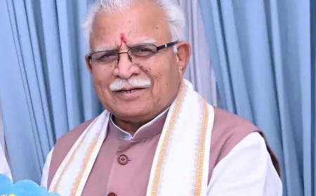 आज करनाल दौरे पर रहेंगे केंद्रीय मंत्री मनोहर लाल, करोड़ों की परियोजनाओं का करेंगे लोकार्पण