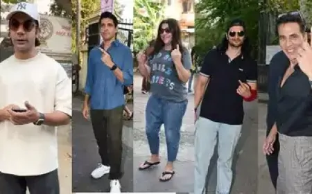 अक्षय से लेकर राजकुमार तक तमाम सेलेब्स ने डाला वोट, देंखे फोटों