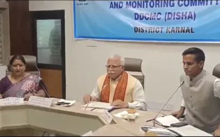 केंद्रीय मंत्री मनोहर लाल की किसानों को नसीहत, बोले-ट्रैक्टर पर हथियार बांधकर ना ले जाएं किसान