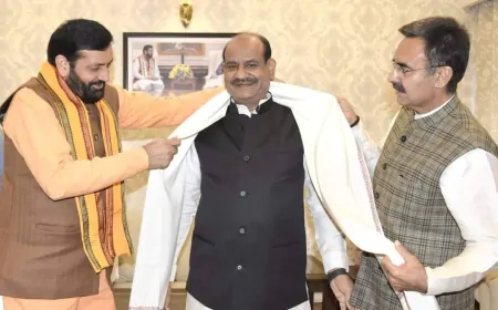 जन्मदिन के मौके पर संत कबीर कुटीर पहुंचे लोकसभा अध्यक्ष ओम बिरला, सीएम सैनी और विस स्पीकर ने  दी शुभकामनाएं