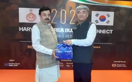 कोरिया के निवेशकों को हरियाणा में मिलेगा पूरा समर्थन, कैबिनेट मंत्री राव नरबीर सिंह का ऐलान !