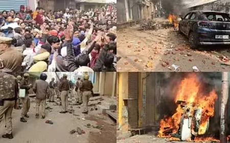 संभल हिंसा: पुलिस की बड़ी कार्रवाई, रातभर की छापेमारी में 21 गिरफ्तार, अवैध हथियार बरामद