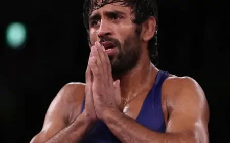 रेसलर बजरंग पूनिया पर एंटी डोपिंग कोड का उल्लंघन का आरोप,  NADA ने लगाया 4 साल का बैन