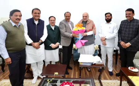 महाराष्ट्र CM को लेकर दिल्ली में गृह मंत्री अमित शाह के घर पर हुई बैठक, मुंबई में होगा CM के नाम का फैसला