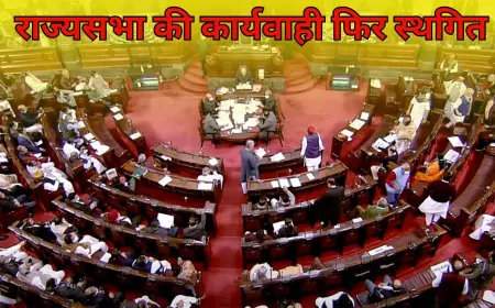 राज्यसभा की कार्यवाही 2 दिसंबर तक के लिए स्थगित, सभापति ने विपक्षी सांसदों की नारेबाजी पर व्यक्त की नाराजगी