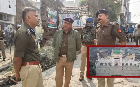 संभल मस्जिद सर्वेक्षण को लेकर तनाव, बाहरी लोगों की एंट्री पर लगी रोक