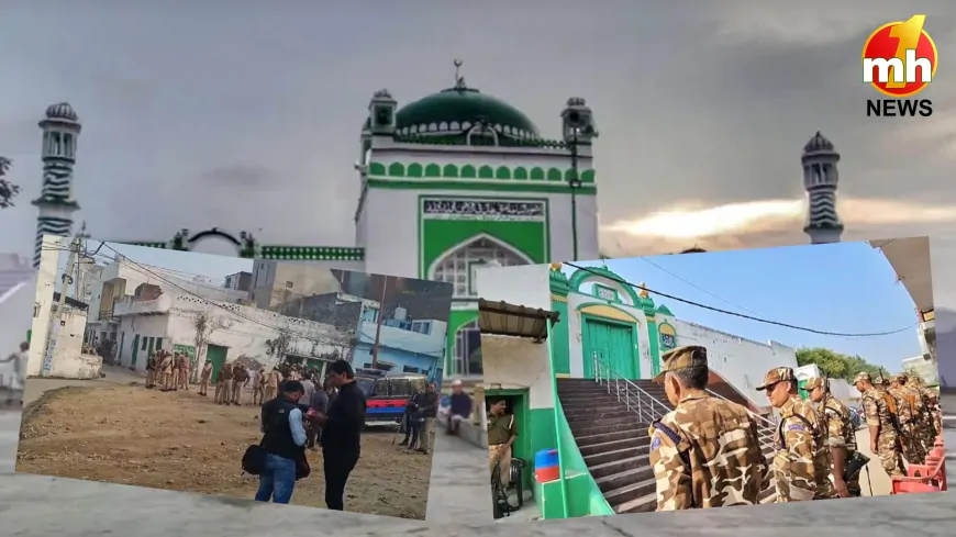 Sambhal Masjid Survey: संभल की जामा मस्जिद में सर्वे, सुरक्षा के कड़े इंतजाम, इलाके में बढ़ा तनाव