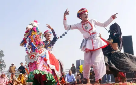 अंतरराष्ट्रीय गीता महोत्सव : वाद्य यंत्रों की स्वर लहरियों और भारत के पारंपरिक लोक संगीत ने बांधा समां