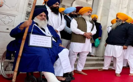 सुखबीर सिंह बादल की सुरक्षा में बड़ी चूक, श्री दरबार साहिब के बाहर उनके ऊपर चलाई गई गोली