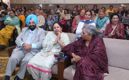 चंडीगढ़ सीनियर सिटीजन एसोसिएशन द्वारा मूनलाइट चैप्टर में 32 हाउसिंग सोसायटियों के 165 सीनियर सिटीज़न ने लिया भाग