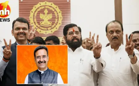 Maharashtra CM: शपथ ग्रहण समारोह में पहुंचे विधानसभा अध्यक्ष हरविंद्र कल्याण, फडणवीस को दी बधाई