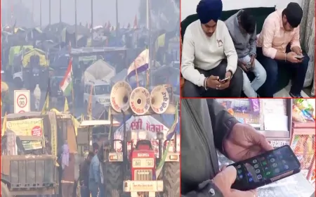 किसान आंदोलन का दिखने लगा असर, हरियाणा के इन इलाकों में बंद की गई इंटरनेट सेवा