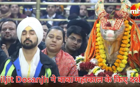 दिलजीत दोसांझ ने उज्जैन में बाबा महाकाल के किए दर्शन, भस्म आरती में हुए शामिल