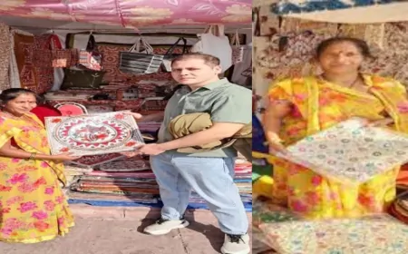 गीता महोत्सव में आई जयपुरी रजाई, विदेशी पर्यटकों को लुभा रहा देसी सामान