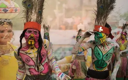 राजस्थानी लोक नृत्य सहरिया स्वांग ने गीता महोत्सव में छोड़ी अपनी छाप