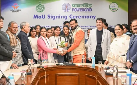 CM सैनी ने गुरुग्राम को दी सौगात, पावरग्रिड और CSR ट्रस्ट के साथ MOU किया साइन