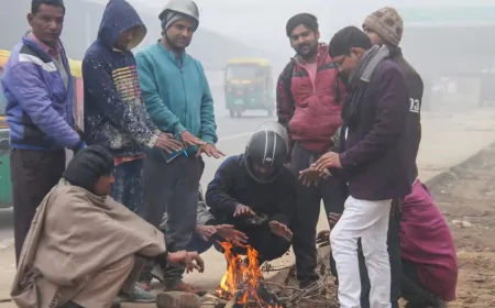 दिल्ली में शीतलहर का अलर्ट, 6 डिग्री तक गिरा पारा