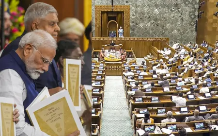 संविधान के 75 वर्ष पूरे होने लोकसभा में 2 दिवसीय चर्चा, 14 दिसंबर को PM मोदी सदन में देंगे जवाब