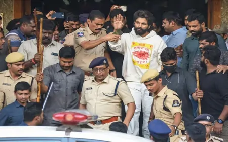 अल्लू अर्जुन को हुई 14 दिन की जेल, संध्या थिएटर केस का है मामला