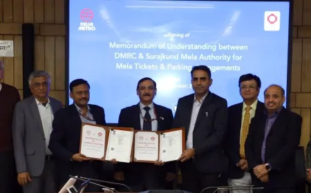 दिल्ली मेट्रो के सहयोग से बढ़ेगी सूरजकुंड मेले की पहुंच, हरियाणा टूरिज्म कॉरपोरेशन और DMRC के बीच हुआ समझौता
