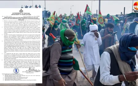 शंभू बॉर्डर से दिल्ली की ओर बढ़ें किसान, सरकार ने 12 गांवों में इंटरनेट बंद किया