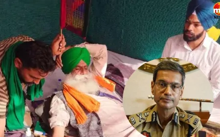 अनशन पर बैठे किसान नेता जगजीत सिंह डल्लेवाल से मिले पंजाब के DGP गौरव यादव