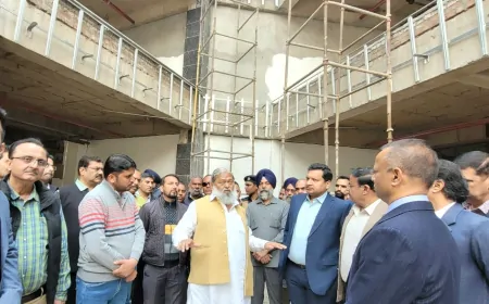 अम्बाला छावनी में बैंक स्क्वायर-कम-शॉपिंग मॉल बिल्डिंग हरियाणा की सबसे बेहतरीन बिल्डिंग होगी - अनिल विज