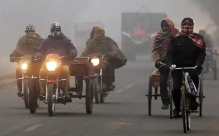 दिल्ली-NCR में शीतलहर और कोहरे का कहर, मौसम विभाग ने जारी किया येलो अलर्ट