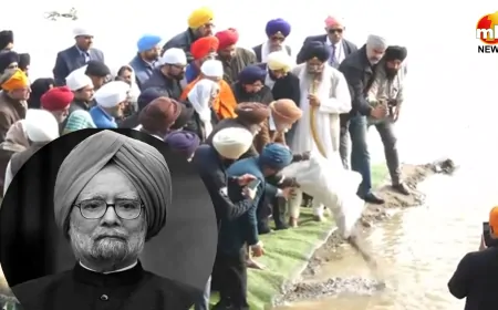 दिल्ली: यमुना में विसर्जित की गईं पूर्व प्रधानमंत्री मनमोहन सिंह की अस्थियां