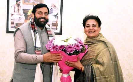 CM सैनी से मिली राज्यसभा सांसद रेखा शर्मा, विकास कार्यों समेत कई मुद्दों पर हुई चर्चा