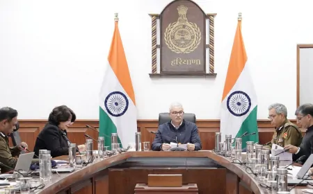 प्रगति डैशबोर्ड में हरियाणा पहले स्थान पर, मुख्य सचिव ने की अपराध ट्रैकिंग सिस्टम की समीक्षा