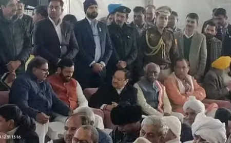 राजनीतिक दिग्गजों ने दी ओपी चौटाला को श्रद्धांजलि, BJP के जेपी नड्डा, राज्यपाल बंडारू दत्तात्रेय और CM सैनी भी पहुंचे