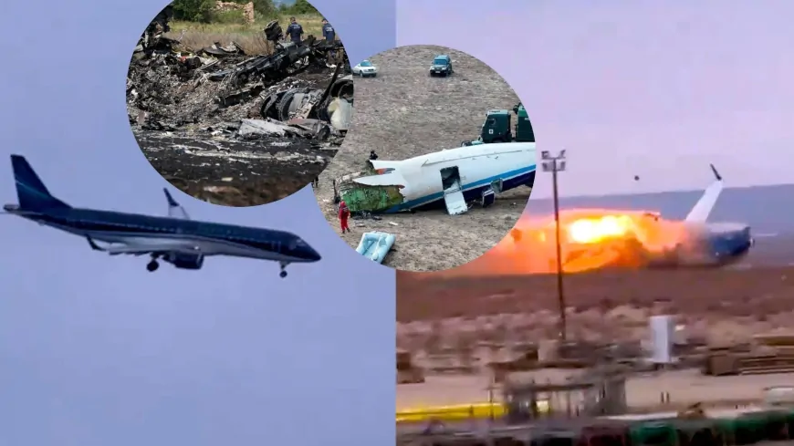 Kazakhstan Plane Crash: आग के गोले में तब्दील हुआ कजाकिस्तान का यात्री विमान, 72 में से 25 लोग बचाए गए