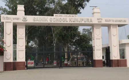 सैनिक स्कूल कुंजपुरा में कक्षा छठी व 9वीं के दाखिले के लिए ऑनलाइन आवेदन आमंत्रित, जानिए कब है आखिरी तारीख ?