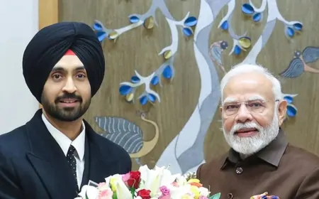 PM मोदी से दिलजीत दोसांझ ने न्यू ईयर पर की मुलाक़ात, जानें क्या हुई बात