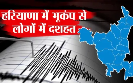 12 दिनों में तीसरी बार भूकंप से कांपी हरियाणा की धरती, जमीन से 10 किलोमीटर नीचे रहा केंद्र