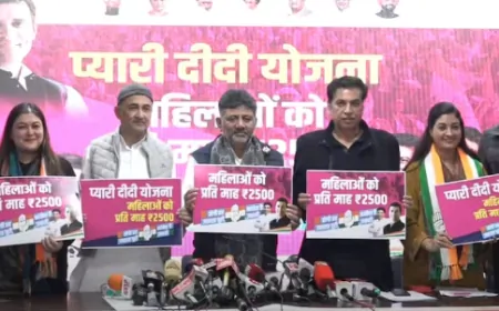 चुनाव से पहले कांग्रेस ने लॉन्च की 'प्यारी दीदी' योजना, महिलाओं को 2500 रुपए देने का किया वादा