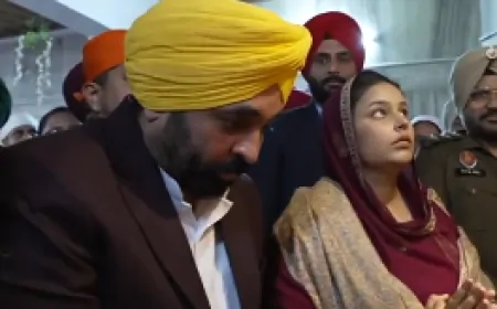 CM भगवंत मान ने श्री गुरु गोबिंद सिंह जी के प्रकाश पर्व दी बधाई,  गुरुद्वारा श्री भट्टा साहिब में टेका माथा