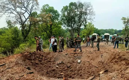 छत्तीसगढ़ के बीजापुर में नक्सलियों का हमला ! 8 जवान शहीद, ड्राइवर की मौत
