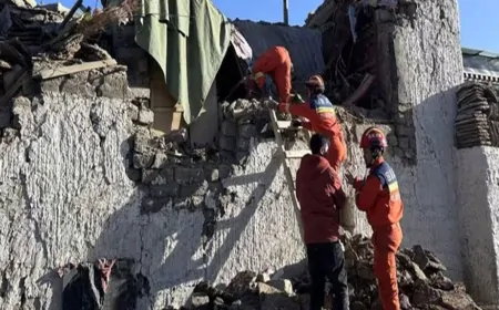 तिब्बत में भूकंप से मची तबाही, मृतकों की संख्या बढ़कर 126 हुई.. मलबे में दबा शहर