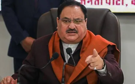 भाजपा अध्यक्ष जेपी नड्डा ने बुलाई कोर ग्रुप की बैठक, दिल्ली विधानसभा चुनाव पर होगा मंथन 